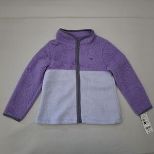 NWT OshKosh B'gosh Toddler Embroidered Teddy-Fleece Jacket Size 2T